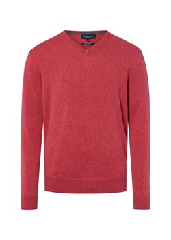 Andrew James Męski sweter z dzianiny Mężczyźni Kaszmir malinowy marmurkowy ze sklepu vangraaf w kategorii Swetry męskie - zdjęcie 185851037