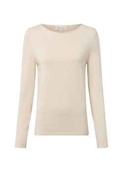 Marc O'Polo Sweter damski z dzianiny z zawartością wełny dziewiczej Kobiety wełna ze strzyży beżowy jednolity ze sklepu vangraaf w kategorii Swetry damskie - zdjęcie 185851046