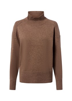 IPURI Damski sweter z czystego kaszmiru Kobiety drobna dzianina brązowy marmurkowy ze sklepu vangraaf w kategorii Swetry damskie - zdjęcie 185851087
