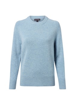 Franco Callegari Sweter damski z dzianiny merino Kobiety drobna dzianina jasnoniebieski marmurkowy ze sklepu vangraaf w kategorii Swetry damskie - zdjęcie 185851108