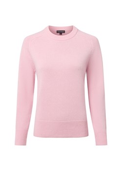 Franco Callegari Sweter damski z dzianiny merino Kobiety drobna dzianina różowy jednolity ze sklepu vangraaf w kategorii Swetry damskie - zdjęcie 185851109