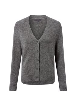 Franco Callegari Damski kardigan z merynosów Kobiety drobna dzianina szary marmurkowy ze sklepu vangraaf w kategorii Swetry damskie - zdjęcie 185851115