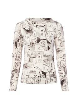 Marc Cain Damska koszulka z długim rękawem Kobiety Bawełna écru wzorzysty ze sklepu vangraaf w kategorii Bluzki damskie - zdjęcie 185851149