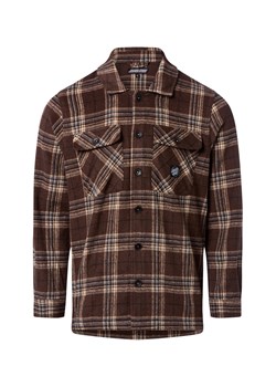 Santa Cruz Męska koszula casual - Lodge Shirt Mężczyźni Comfort Fit czekoladowy w kratkę ze sklepu vangraaf w kategorii Koszule męskie - zdjęcie 185851186