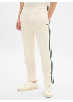 Lacoste Męskie spodnie dresowe Mężczyźni écru jednolity ze sklepu vangraaf w kategorii Spodnie męskie - zdjęcie 185851267