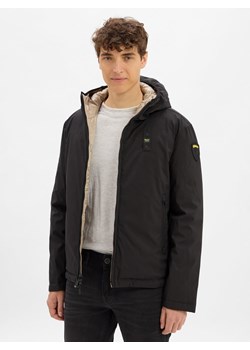 Blauer Męska kurtka dwustronna Mężczyźni czarny jednolity ze sklepu vangraaf w kategorii Kurtki damskie - zdjęcie 185851337