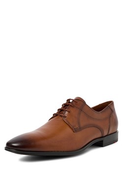 Lloyd Męskie skórzane buty sznurowane - Core 111 Mężczyźni skóra koniakowy jednolity ze sklepu vangraaf w kategorii Buty eleganckie męskie - zdjęcie 185851339