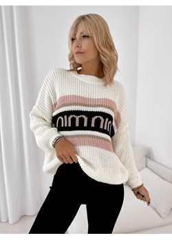 sweter lawrence ecru one size ze sklepu UBRA w kategorii Swetry damskie - zdjęcie 185851435