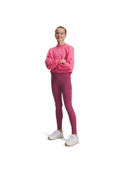 Dziewczęce legginsy treningowe Under Armour UA Motion Branded Legging - różowe ze sklepu Sportstylestory.com w kategorii Spodnie dziewczęce - zdjęcie 185854958