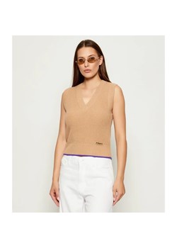 Pinko Wełniana kamizelka STAGNONE | Regular Fit | z dodatkiem kaszmiru ze sklepu Gomez Fashion Store w kategorii Swetry damskie - zdjęcie 185859056