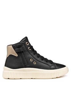 Sneakersy Geox J Laquinny J56M3A 000BC C0531 D Czarny ze sklepu eobuwie.pl w kategorii Buty sportowe dziecięce - zdjęcie 185859318
