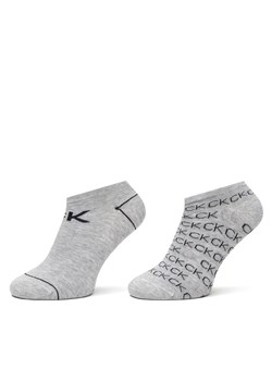 Zestaw 2 par stopek damskich Calvin Klein 701218779 Szary ze sklepu eobuwie.pl w kategorii Skarpetki damskie - zdjęcie 185859449