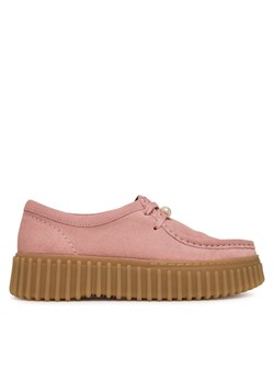 Półbuty Clarks Torhill Bee 26184585 Różowy ze sklepu eobuwie.pl w kategorii Buty sportowe damskie - zdjęcie 185859458