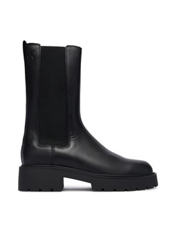 Sztyblety Calvin Klein Chunky High Chelsea YW0YW01909 Czarny ze sklepu eobuwie.pl w kategorii Botki - zdjęcie 185859498