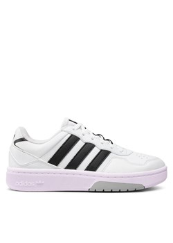Sneakersy adidas Courtic J GY3641 Biały ze sklepu eobuwie.pl w kategorii Buty sportowe dziecięce - zdjęcie 185859618