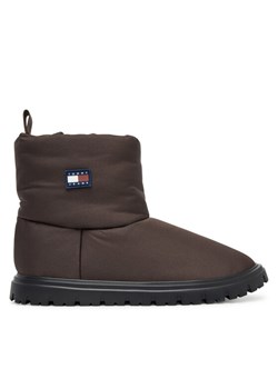 Śniegowce Tommy Jeans Tjw Snow Boot EN0EN02823 Brązowy ze sklepu eobuwie.pl w kategorii Śniegowce damskie - zdjęcie 185859716