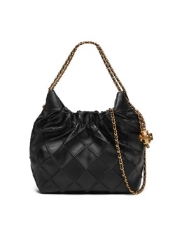 Torebka Tory Burch Mini Fleming 162451 Czarny ze sklepu eobuwie.pl w kategorii Torebki worki - zdjęcie 185859845