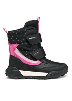 Śniegowce Geox J Trekkyup B Ab J56M7A 0MNBC C0922 M Czarny ze sklepu eobuwie.pl w kategorii Buty zimowe dziecięce - zdjęcie 185859929
