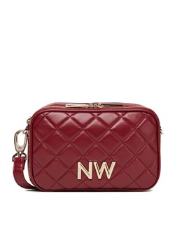 Torebka Nine West CEO-Greenwich-Glam-LX7669 Bordowy ze sklepu eobuwie.pl w kategorii Listonoszki - zdjęcie 185860046