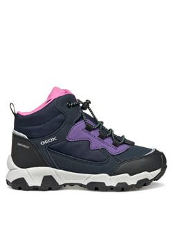 Trekkingi Geox J Magnetar G. B Abx J464LB 050FU C4267 D Granatowy ze sklepu eobuwie.pl w kategorii Buty trekkingowe dziecięce - zdjęcie 185860055