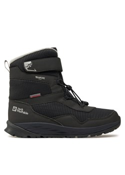 Kozaki Jack Wolfskin Polar Bear-B Texapore High Vc K A62145 Czarny ze sklepu eobuwie.pl w kategorii Buty zimowe dziecięce - zdjęcie 185860086