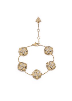 Bransoletka Guess JUBB05 501JW Złoty ze sklepu eobuwie.pl w kategorii Bransoletki - zdjęcie 185860108
