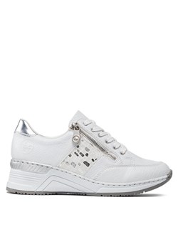 Sneakersy Rieker N4322-80 Biały ze sklepu eobuwie.pl w kategorii Buty sportowe damskie - zdjęcie 185860405