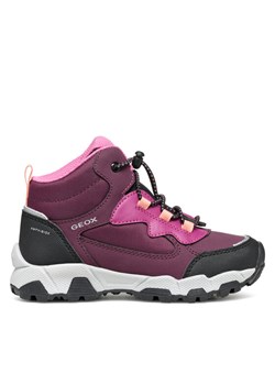 Trekkingi Geox J Magnetar G. B Abx J464LB 050FU C7005 M Fioletowy ze sklepu eobuwie.pl w kategorii Buty trekkingowe dziecięce - zdjęcie 185860546