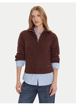 Tommy Jeans Sweter DW0DW21686 Brązowy Relaxed Fit ze sklepu MODIVO w kategorii Swetry damskie - zdjęcie 185868506
