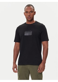 HUGO T-Shirt Delastio 50546867 Czarny Regular Fit ze sklepu MODIVO w kategorii T-shirty męskie - zdjęcie 185868635