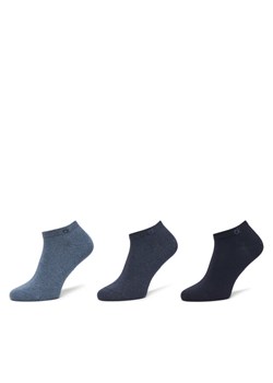 Calvin Klein Zestaw 3 par niskich skarpet męskich 701234366 Niebieski ze sklepu MODIVO w kategorii Skarpetki męskie - zdjęcie 185868665