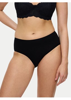 Triumph Figi klasyczne z wysokim stanem Sense Of Cotton 10224970 Czarny ze sklepu MODIVO w kategorii Majtki damskie - zdjęcie 185868775