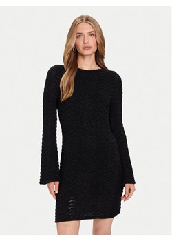 Guess Sukienka dzianinowa W5BK83 Z0192 Czarny Regular Fit ze sklepu MODIVO w kategorii Sukienki - zdjęcie 185869015