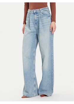 Guess Jeansy W5BA3T D0742 Niebieski Wide Leg ze sklepu MODIVO w kategorii Jeansy damskie - zdjęcie 185869115