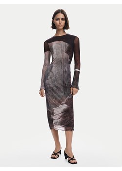 Desigual Sukienka codzienna Abyss Lacroix 25WWVK01 Brązowy Slim Fit ze sklepu MODIVO w kategorii Sukienki - zdjęcie 185869405
