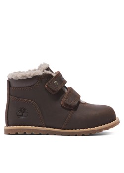 Timberland Trzewiki Pokey Pine Warm Lined H&L TB0A5YVS9311 Brązowy ze sklepu MODIVO w kategorii Buty zimowe dziecięce - zdjęcie 185869625