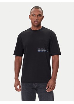 HUGO T-Shirt Nogoste 50549120 Czarny Regular Fit ze sklepu MODIVO w kategorii T-shirty męskie - zdjęcie 185869668