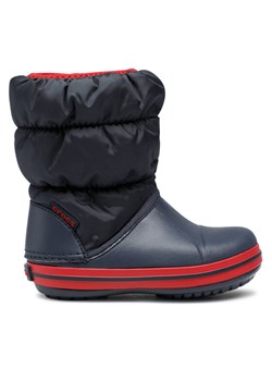 Crocs Śniegowce Winter Puff Boot 14613-485 Granatowy ze sklepu MODIVO w kategorii Buty zimowe dziecięce - zdjęcie 185869747