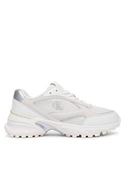Calvin Klein Sneakersy Hike Runner Mesh Mix Met Mg YW0YW02009 Biały ze sklepu MODIVO w kategorii Buty sportowe damskie - zdjęcie 185869748