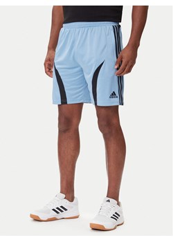 adidas Szorty sportowe Teamgeist adicolor JW1348 Błękitny Regular Fit ze sklepu MODIVO w kategorii Spodenki męskie - zdjęcie 185869759