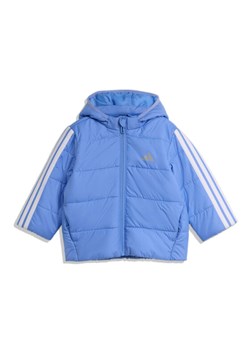 adidas Kurtka zimowa Essentials 3-Stripes JL7464 Niebieski Regular Fit ze sklepu MODIVO w kategorii Kombinezony i kurtki - zdjęcie 185869886