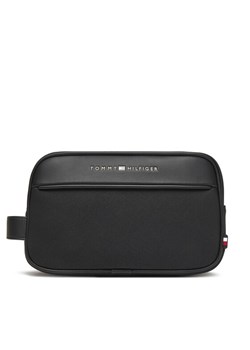 Tommy Hilfiger Kosmetyczka Th Foundation Washbag AM0AM13747 Czarny ze sklepu MODIVO w kategorii Kosmetyczki - zdjęcie 185869897