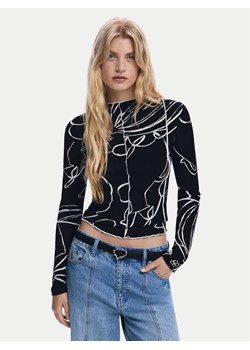 Desigual Bluzka Londres 25WWTK49 Czarny Regular Fit ze sklepu MODIVO w kategorii Bluzki damskie - zdjęcie 185869997