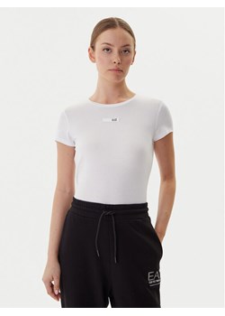 EA7 Emporio Armani T-Shirt 7W000673 AF12945 U0002 Biały Slim Fit ze sklepu MODIVO w kategorii Bluzki damskie - zdjęcie 185870036