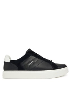 Calvin Klein Sneakersy Classic Cupsole Laceup Tape Lth YM0YM01430 Czarny ze sklepu MODIVO w kategorii Buty sportowe męskie - zdjęcie 185870169