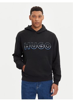 HUGO Bluza Nogudi 50549151 Czarny Regular Fit ze sklepu MODIVO w kategorii Bluzy męskie - zdjęcie 185870177