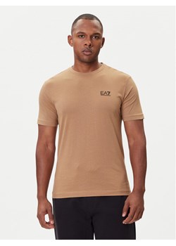 EA7 Emporio Armani T-Shirt 8NPT25 PJVPZ U6171 Beżowy Regular Fit ze sklepu MODIVO w kategorii T-shirty męskie - zdjęcie 185870365