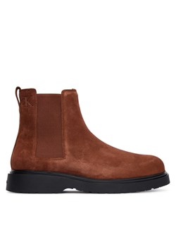 Calvin Klein Sztyblety Combat Ess Chelsea Boot Su YM0YM01372 Brązowy ze sklepu MODIVO w kategorii Buty zimowe męskie - zdjęcie 185870806