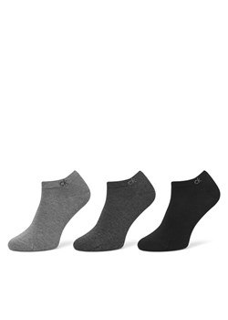 Calvin Klein Zestaw 3 par niskich skarpet męskich 701234366 Szary ze sklepu MODIVO w kategorii Skarpetki męskie - zdjęcie 185870895