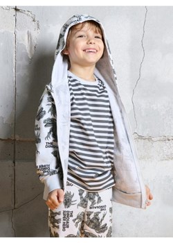 Sinsay - Bluza dresowa z kapturem w dinozaury - szary ze sklepu Sinsay w kategorii Bluzy chłopięce - zdjęcie 185883315